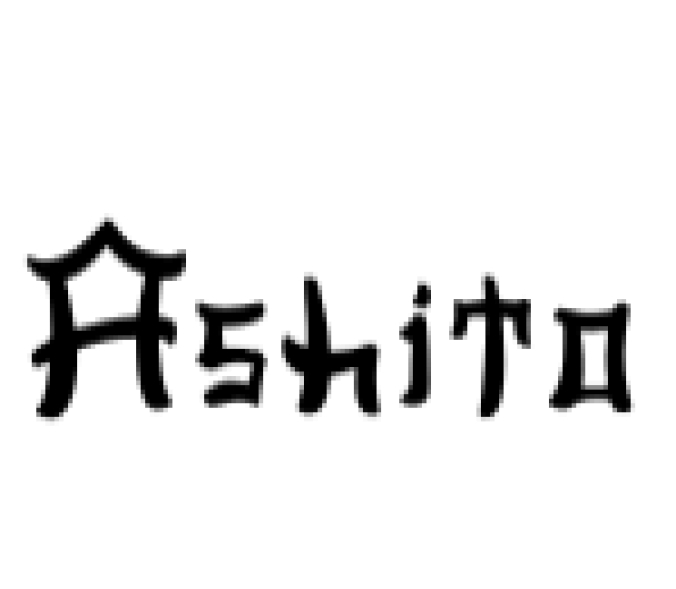 Ashito Font Preview