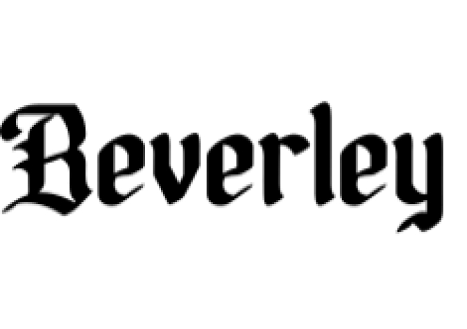 Beverley Font Preview
