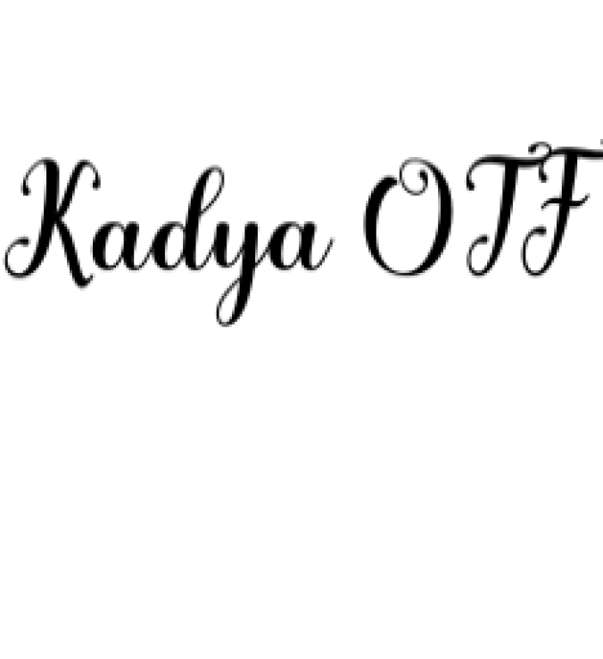 Kadya Font Preview