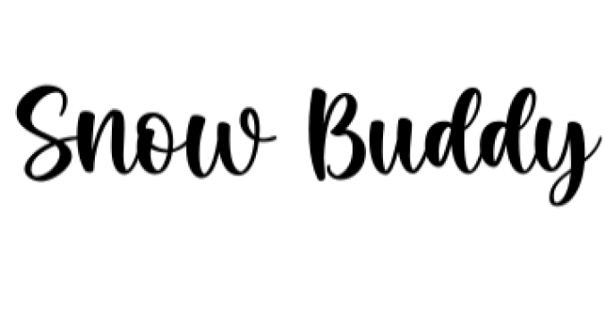 Snow Buddy Font Preview