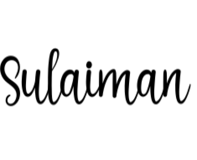 Sulaiman Font Preview