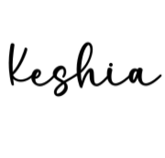 Keshia Font Preview