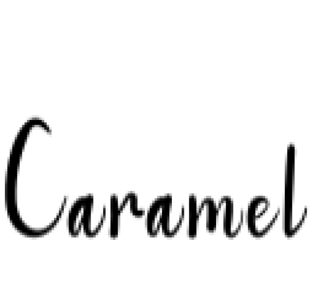 Caramel Font Preview