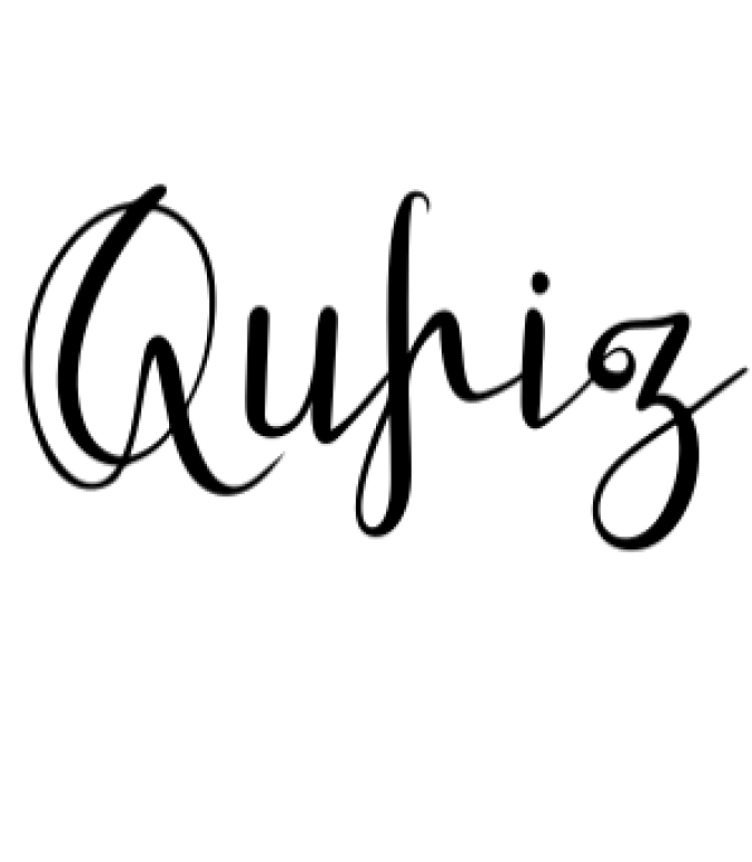 Qufiz Script Font Preview