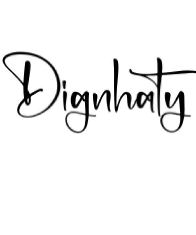 Dignhaty Font Preview