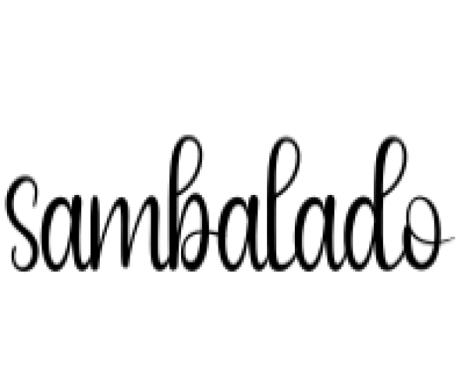 Sambalado Font Preview