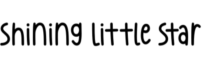 Shining Little Star Font Preview
