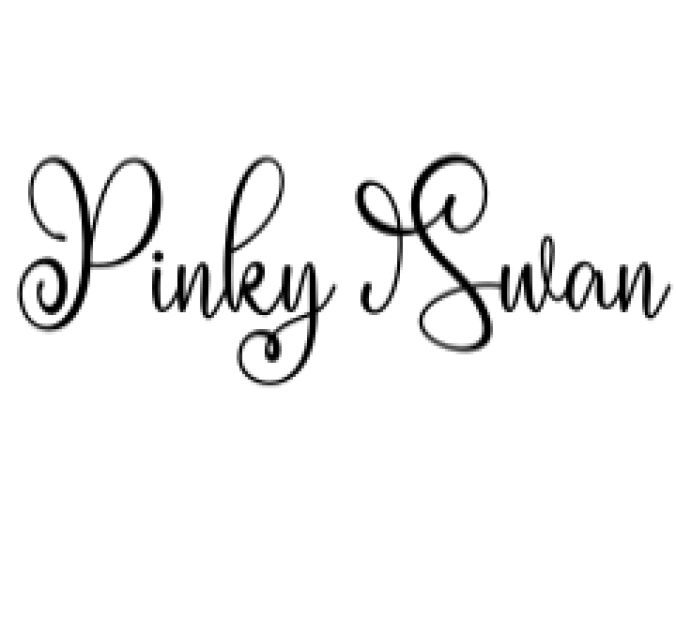 Pinky Swan Font Preview