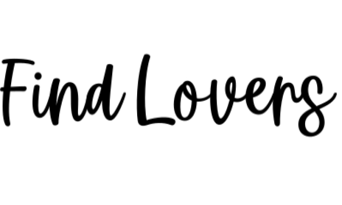 Find Lovers Font Preview