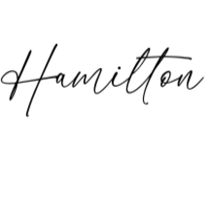 Hamilton Font Preview