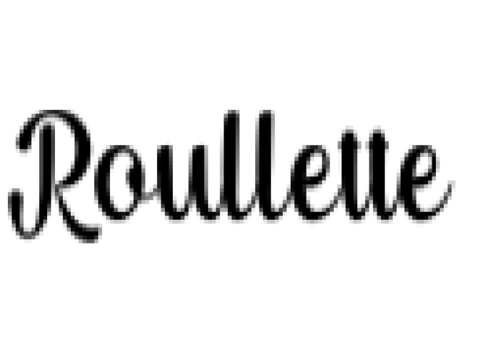 Roullette Font Preview