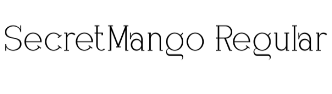 Secret Mango Font Preview