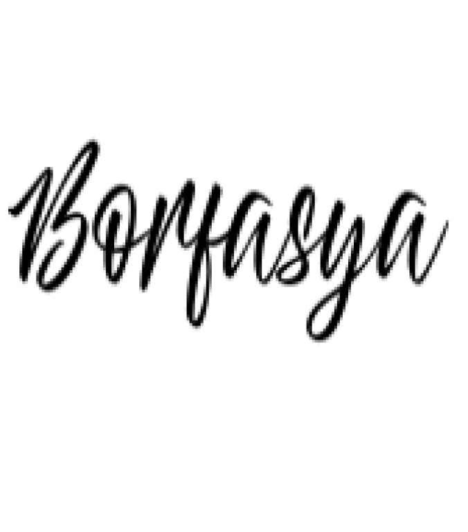 Borfasya Font Preview