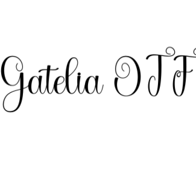 Gatelia Font Preview