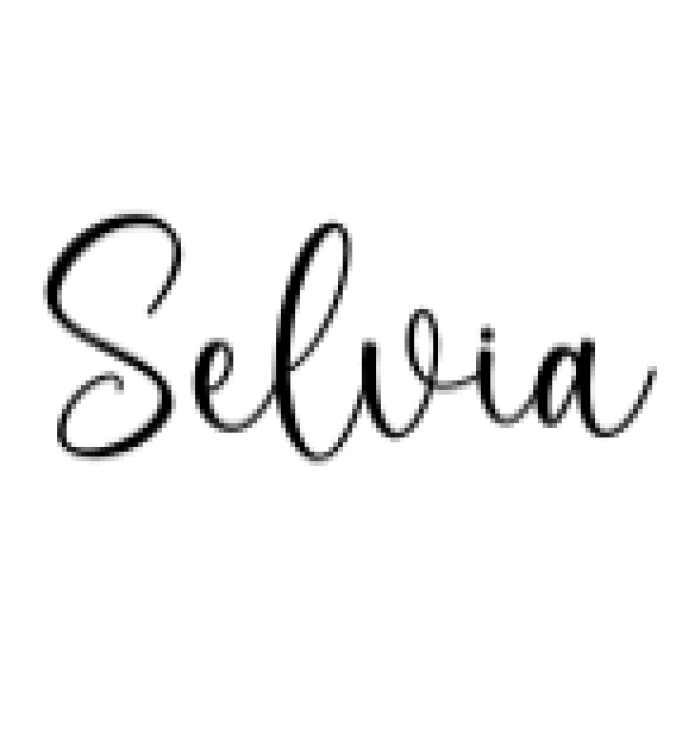 Selvia Font Preview
