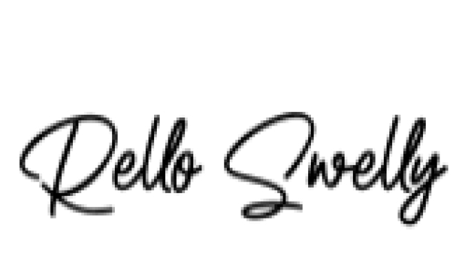 Rello Swelly Font Preview