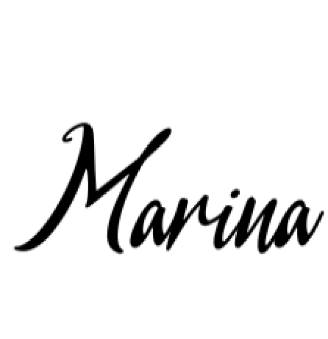 Marina Font Preview