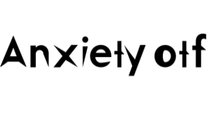 Anxiety Premium Font Preview