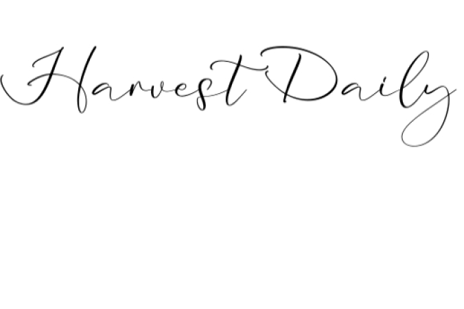 Harvest Daily Font Preview