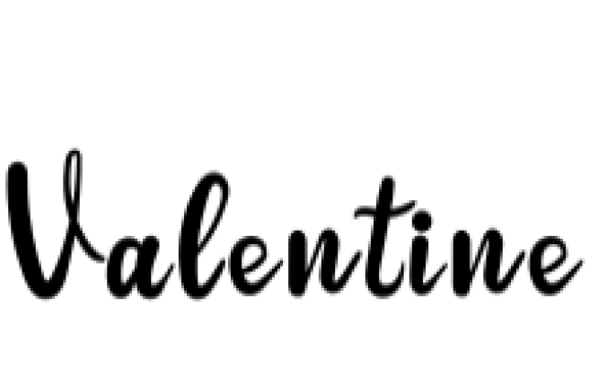 Valentine Font Preview