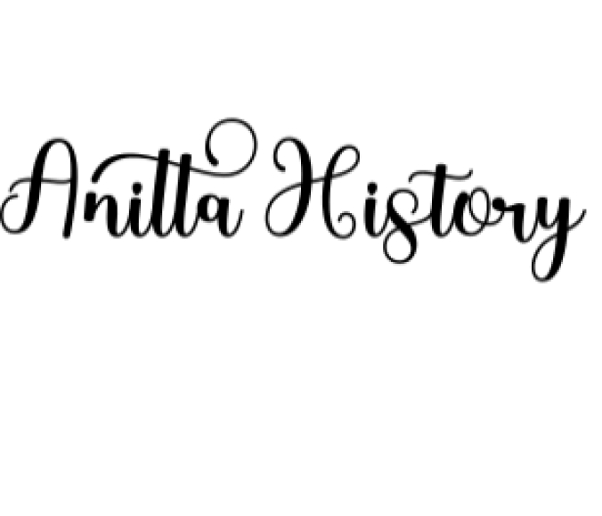 Anitta History Font Preview