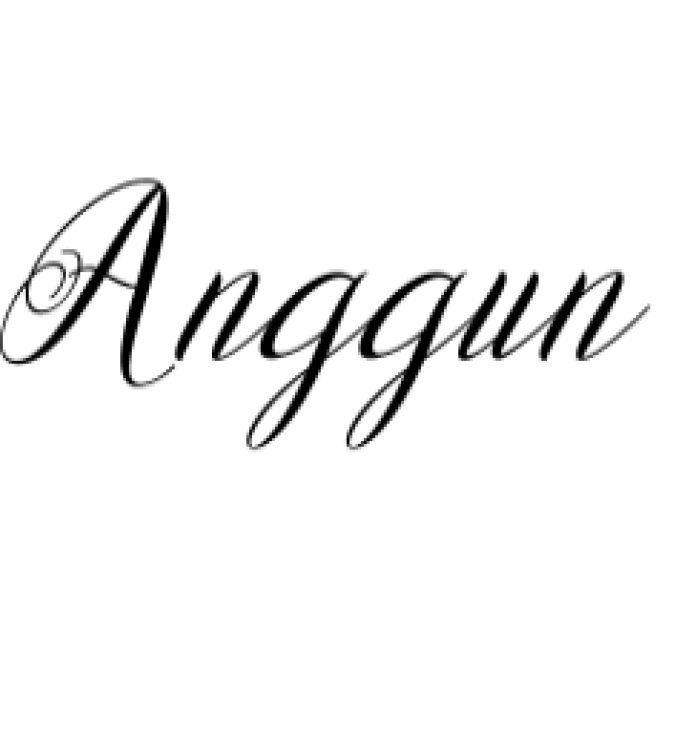 Anggun Font Preview