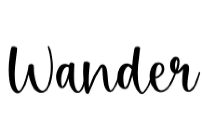 Wander Font Preview