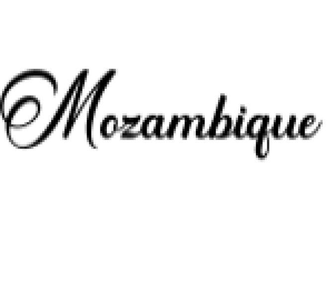 Mozambique Font Preview