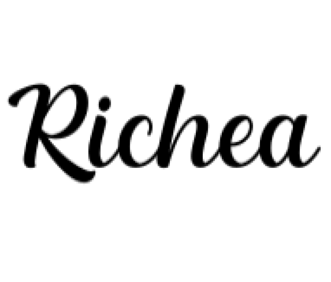 Richea Font Preview