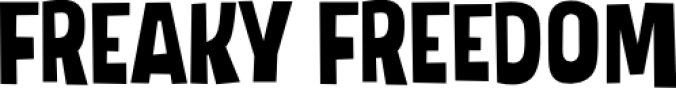 Freaky Freedom Font Preview