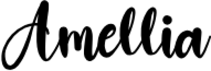 Amellia Font Preview