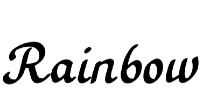 Rainbow Font Preview