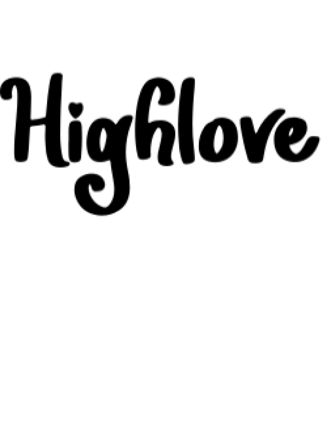Highlove Font Preview