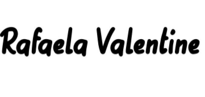 Rafaela Valentine Font Preview
