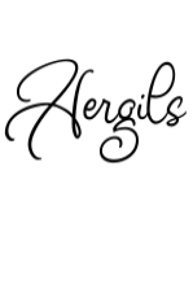Aergils Font Preview