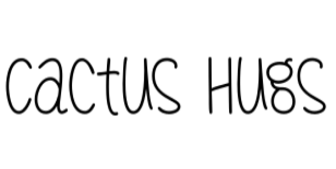 Cactus Hugs Font Preview