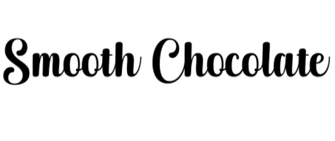 Smooth Chocolate Font Preview