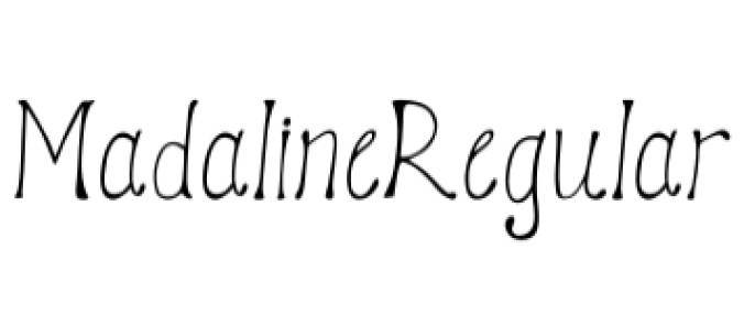 Madaline Font Preview