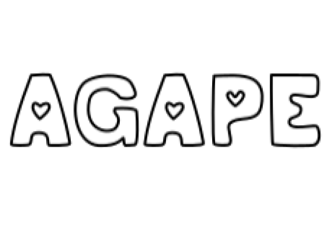 Agape Font Preview