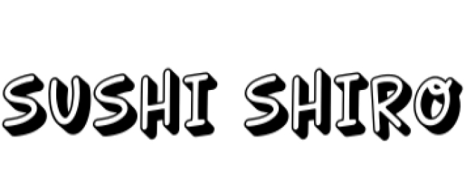 Sushi Shiro Font Preview
