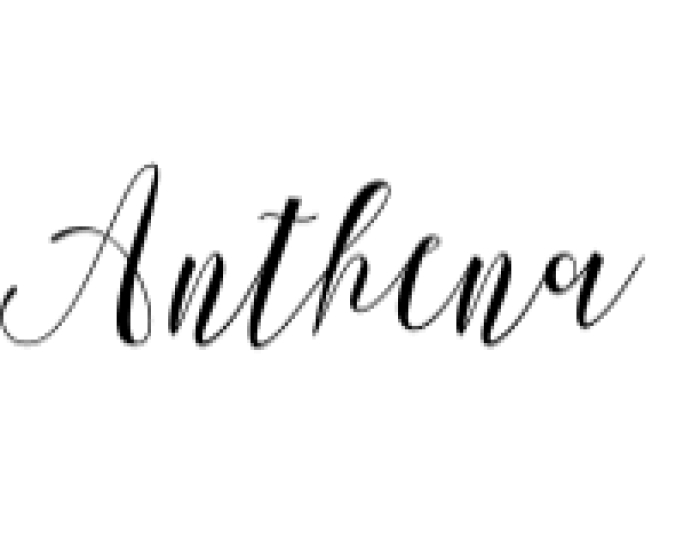 Anthena Script Font Preview