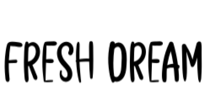 Fresh Dream Font Preview