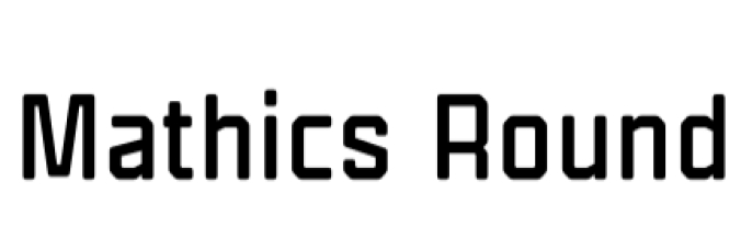 Mathics Round Font Preview