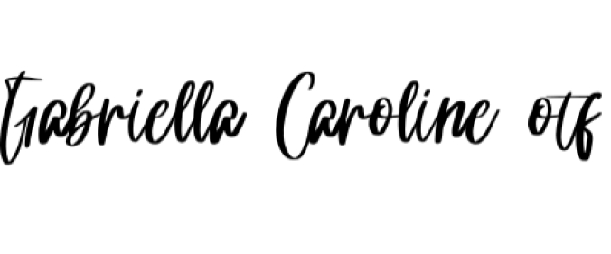 Gabriella Caroline Font Preview