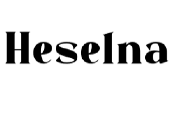 Heselna Font Preview