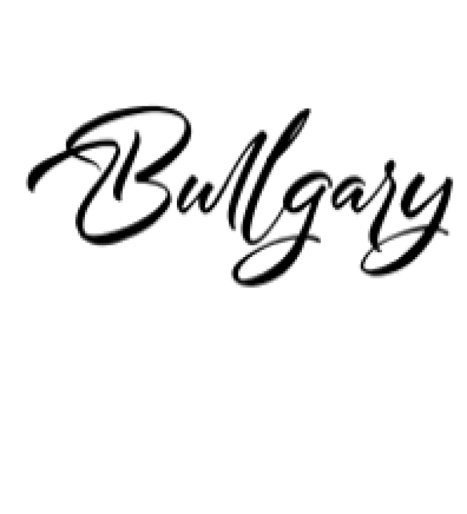 Bullgary Font Preview