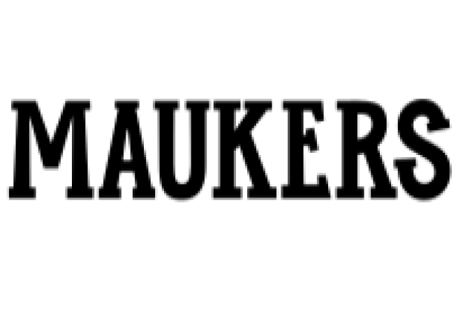 Maukers Font Preview
