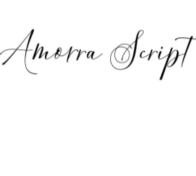 Amorra Script Font Preview