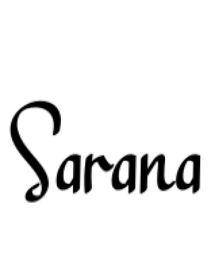 Sarana Font Preview