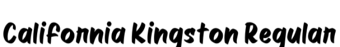 California Kingston Font Preview